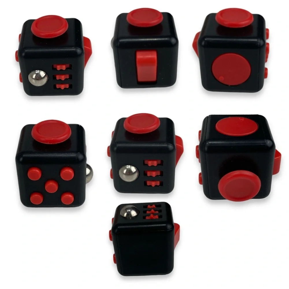 FIDGET CUBE  6 SIDES FOCUS ANXIETY STRESS RELIEF lot of 22 and Minecraft Cup